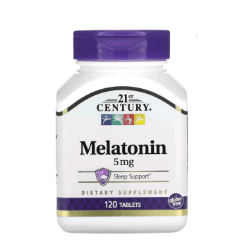 SUPLEMENTO MELATONINA 5MG 21ST CENTURY COM 120 COMPRIMIDOS 