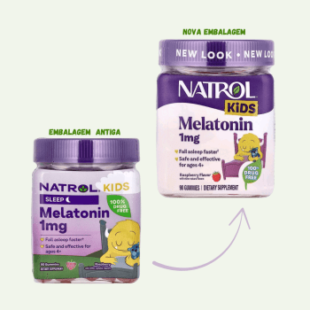 SUPLEMENTO MELATONINA KIDS 1MG NATROL 90 GOMAS