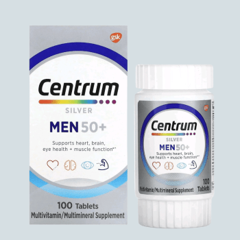 SUPLEMENTO MULTIVITAMINICO CENTRUM HOMEM 50+ COM 100 COMPRIMIDOS