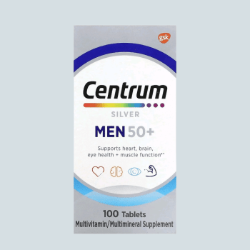 SUPLEMENTO MULTIVITAMINICO CENTRUM HOMEM 50+ COM 100 COMPRIMIDOS