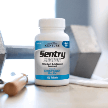 SUPLEMENTO MULTIVITAMINICO SENTRY SENIOR HOMEM 50+ COM 100 COMPRIMIDOS 21ST CENTURY