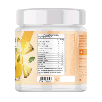 VIDA LEVE ABACAXI COM HORTELÃ SUPLEMENTO DE FIBRAS E VITAMINAS C, E, B6, B12, MAGNESIO, ZINCO E CURCUMINA 240G