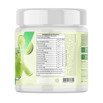 VIDA LEVE LIMÃO SUPLEMENTO DE FIBRAS E VITAMINAS C, E, B6, B12, MAGNESIO, ZINCO E CURCUMINA 240G