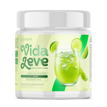 VIDA LEVE LIMÃO SUPLEMENTO DE FIBRAS E VITAMINAS C, E, B6, B12, MAGNESIO, ZINCO E CURCUMINA 240G VIDA LEVE LIMÃO SUPLEMENTO DE FIBRAS E VITAMINAS C, E, B6, B12, MAGNESIO, ZINCO E CURCUMINA 240G