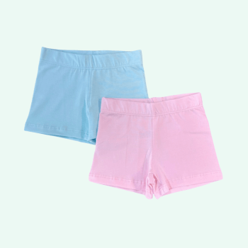 KIT COM 2 SHORTS LISOS ROSA E AZUL PARA USAR EMBAIXO DO VESTIDO