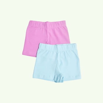 KIT COM 2 SHORTS LISOS ROSA E AZUL PARA USAR EMBAIXO DO VESTIDO KIT COM 2 SHORTS LISOS ROSA E AZUL PARA USAR EMBAIXO DO VESTIDO