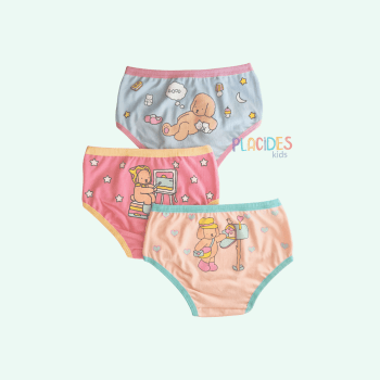 KIT COM 3 CALCINHAS INFANTIS BOBBIE GOODS 1