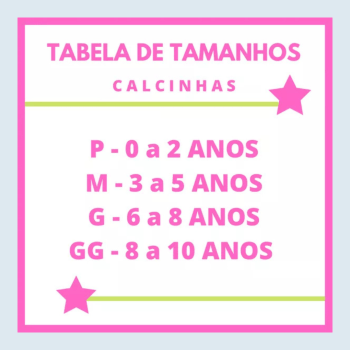 KIT COM 4 CALCINHAS INFANTIS ESTAMPADAS 