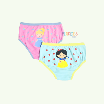 KIT COM 2 CALCINHAS INFANTIS PRINCESAS KIT COM 2 CALCINHAS INFANTIS PRINCESAS