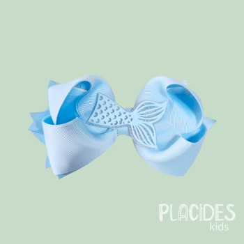 LAÇO INFANTIL MEDIO ARTESANAL SEREIA AZUL LAÇO INFANTIL MEDIO ARTESANAL SEREIA AZUL