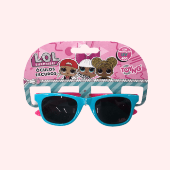 ÓCULOS DE SOL INFANTIL LOL SURPRISE AZUL COM ROSA E PROTEÇÃO UV  4 A 6 ANOS ÓCULOS DE SOL INFANTIL LOL SURPRISE AZUL COM ROSA E PROTEÇÃO UV  4 A 6 ANOS
