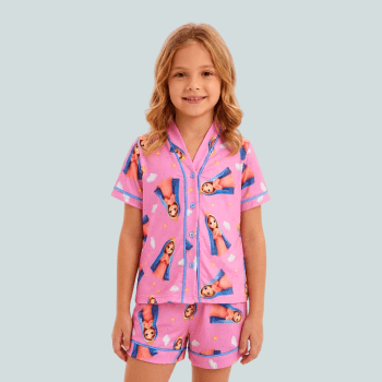PIJAMA INFANTIL AMERICANO COLORIDO SANTINHA PIJAMA INFANTIL AMERICANO COLORIDO SANTINHA