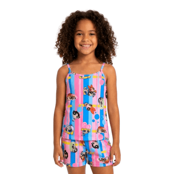 PIJAMA INFANTIL COLORIDO MENINAS SUPER PODEROSAS PIJAMA INFANTIL COLORIDO MENINAS SUPER PODEROSAS