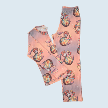 PIJAMA INVERNO INFANTIL CORAL COM LILAS BOBBIE GOODS