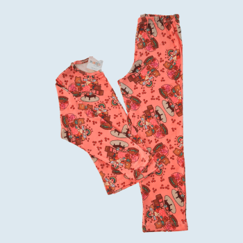 PIJAMA INVERNO INFANTIL LARANJA BOBBIE GOODS