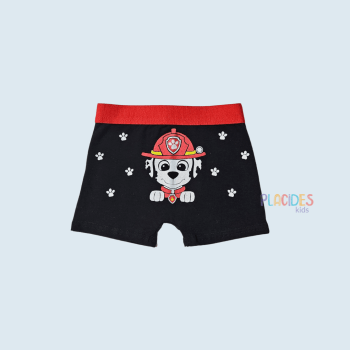 CUECA INFANTIL MARSHALL PRETA COM VERMELHO