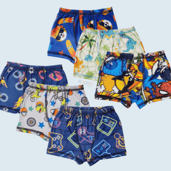 CUECA INFANTIL COLORIDA GAMER