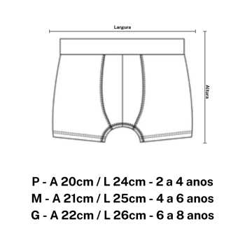 KIT COM 2 CUECAS INFANTIS CARROS