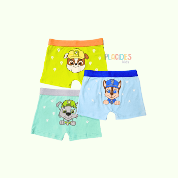 KIT COM 3 CUECAS INFANTIS PATRULHA CANINA 2