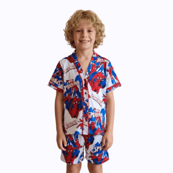 PIJAMA INFANTIL AMERICANO COLORIDO HOMEM ARANHA