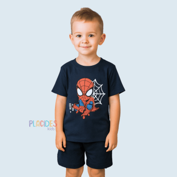 PIJAMA INFANTIL HOMEM ARANHA AZUL MARINHO