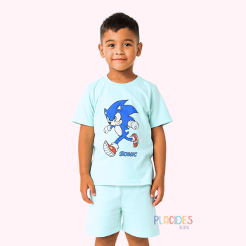 PIJAMA INFANTIL SONIC VERDE CLARO