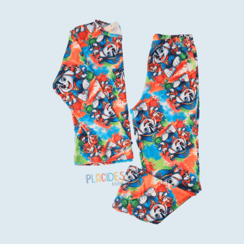 PIJAMA INVERNO INFANTIL COLORIDO PATRULHA CANINA