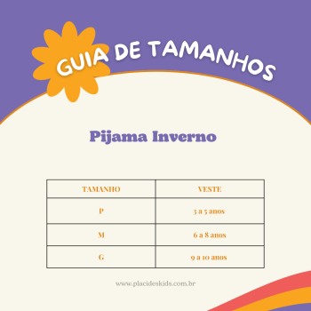 PIJAMA INVERNO INFANTIL COLORIDO PATRULHA CANINA