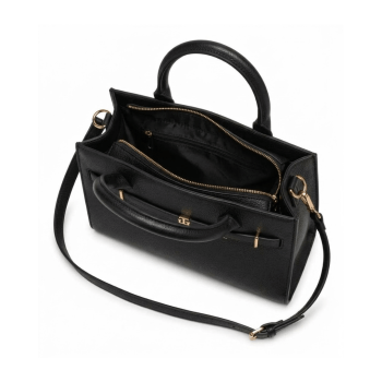 BOLSA COM ALÇA DE OMBRO E MÃO PRETA LOGO XW09251 TOMMY HILFIGER