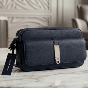BOLSA CROSSBODY TRANSVERSAL AZUL MARINHO LISA XW08457 TOMMY HILFIGER