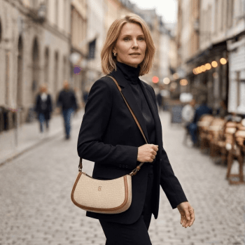 BOLSA CROSSBODY TRANSVERSAL BEGE COM LOGO XW10387 TOMMY HILFIGER