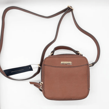 BOLSA CROSSBODY TRANSVERSAL MARROM LISA 69J6994 TOMMY HILFIGER