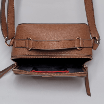 BOLSA CROSSBODY TRANSVERSAL MARROM LISA 69J6994 TOMMY HILFIGER