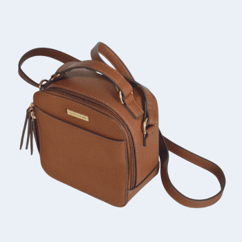 BOLSA CROSSBODY TRANSVERSAL MARROM LISA 69J6994 TOMMY HILFIGER