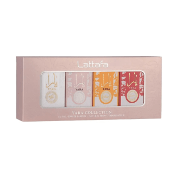 KIT DE MINIATURAS DE PERFUMES LATTAFA YARA 4 FRAGRÂNCIAS ICÔNICAS