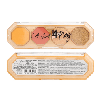 PALETA DE SOMBRAS L.A. GIRL 4 PLAY EYESHADOW PALETTE GES234 JUICY 3,2G