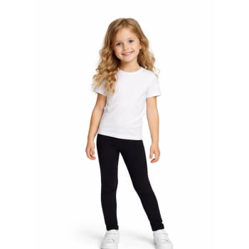 CALÇA LEGGING INFANTIL BRANDILI PRETA