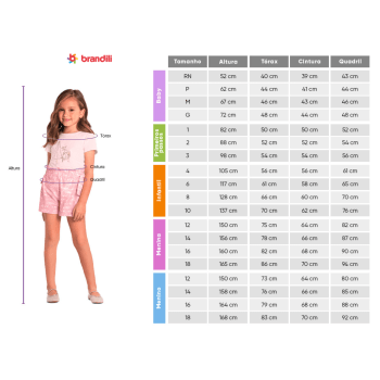 CALÇA LEGGING INFANTIL BRANDILI ROSA ESCURO