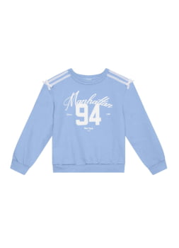 CONJUNTO INFANTIL BRANDILI MOLETOM PELUCIADO AZUL MANHATTAN