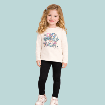 CONJUNTO INFANTIL BRANDILI PELUCIADO JUST BE HAPPY