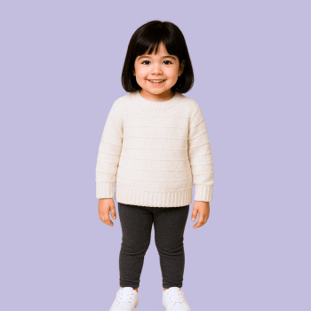 CONJUNTO INFANTIL DKNY INVERNO COM CALÇA DE BOLINHAS