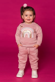 CONJUNTO INFANTIL KUKIE INVERNO COM CALÇA EM MOLETOM