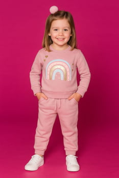 CONJUNTO INFANTIL KUKIE INVERNO COM CALÇA EM MOLETOM