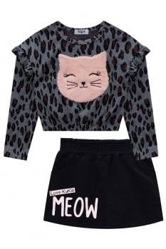 CONJUNTO INFANTIL KUKIE INVERNO COM SHORT SAIA