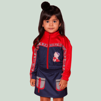 CONJUNTO INFANTIL KUKIE INVERNO COM SHORT SAIA URSINHA FOFA