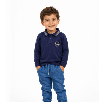 CONJUNTO INFANTIL LUC.BOO INVERNO GOLA POLO MARINHO CONJUNTO INFANTIL LUC.BOO INVERNO GOLA POLO MARINHO