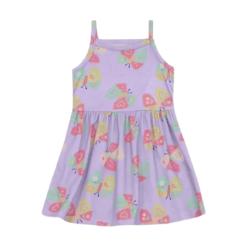 VESTIDO INFANTIL BRANDILI LILAS BORBOLETAS