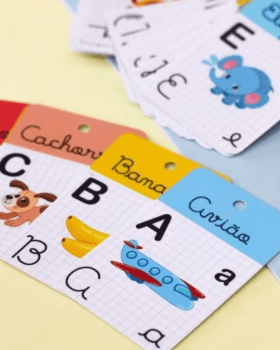 CHAVEIRO DE ALFABETO PARA ALFABETIZAÇÃO INFANTIL MATERIAL DE APOIO PEDAGOGICO ESCOLAR