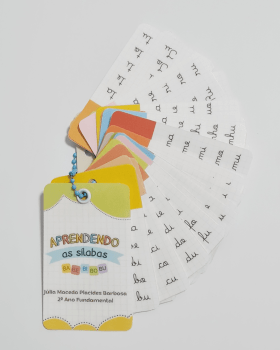 CHAVEIRO DE SILABAS PARA ALFABETIZAÇÃO INFANTIL MATERIAL DE APOIO PEDAGOGICO ESCOLAR