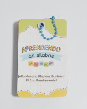 CHAVEIRO DE SILABAS PARA ALFABETIZAÇÃO INFANTIL MATERIAL DE APOIO PEDAGOGICO ESCOLAR